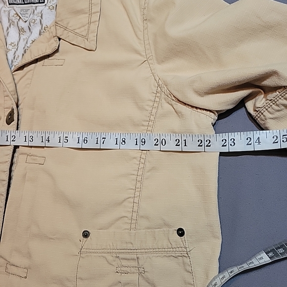 Route 66 Womens XL Ripstop Canvas Lightweight Jacket Short Sleeve Rework Lace - Picture 4 of 9